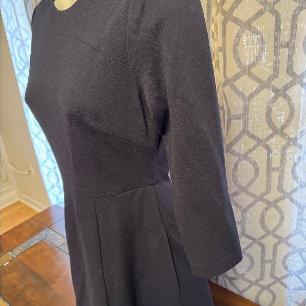 Eliza J Black Fit & Flare Dress Pink Hem Petite 2P - Picture 4 of 7